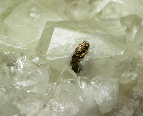 Datolite with Pyrite from New Street Quarry, Paterson, Passaic County, New Jersey