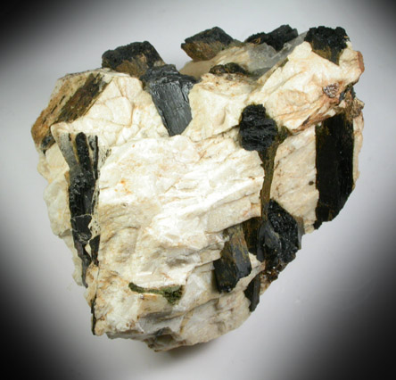 Arfvedsonite in Microcline from Hurricane Mountain, east of Intervale, Carroll County, New Hampshire