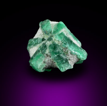 Beryl var. Trapiche Emerald from Chivor, Guavi-Guateque District, Boyac Department, Colombia