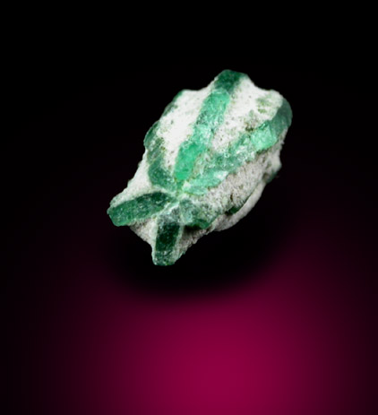 Beryl var. Trapiche Emerald from Chivor, Guavi-Guateque District, Boyac Department, Colombia