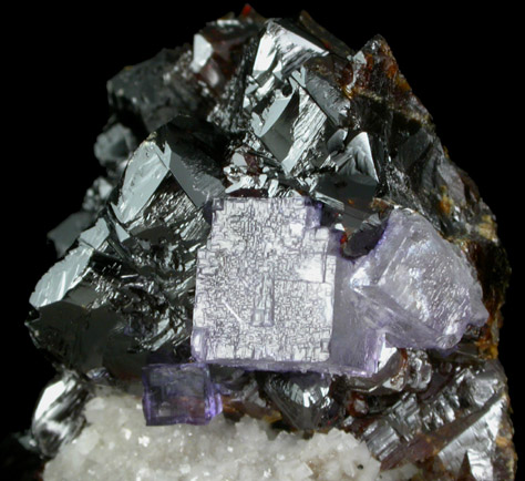 Sphalerite with Fluorite from Elmwood Mine, Carthage, Smith County, Tennessee