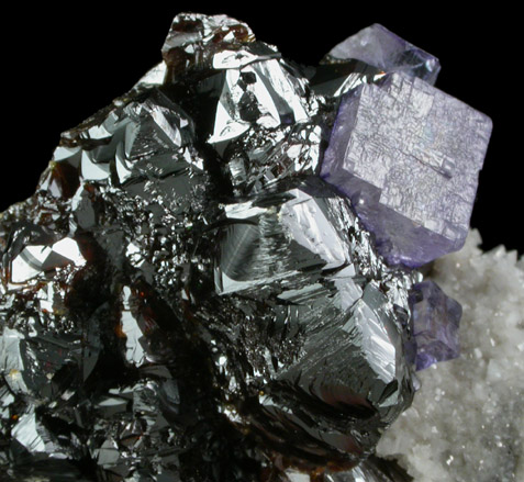 Sphalerite with Fluorite from Elmwood Mine, Carthage, Smith County, Tennessee