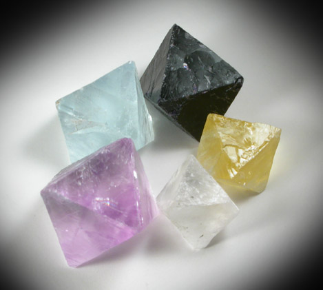 Fluorite (set of 5 cleavages) from Hardin County, Illinois