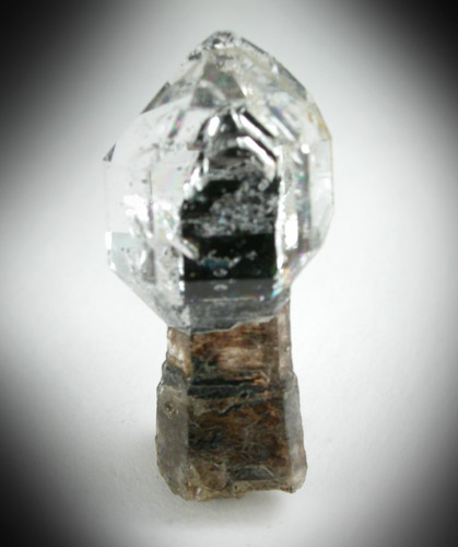 Quartz var. Herkimer Diamond scepter-shaped crystals from Treasure Mountain Mine, near Little Falls, Herkimer County, New York