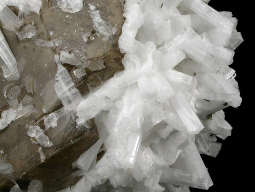 Celestine on Calcite from Clay Center, Ottawa County, Ohio