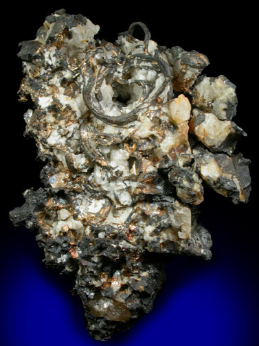 Silver in Calcite from Cobalt District, Ontario, Canada