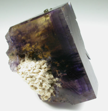 Fluorite with Barite from Cave-in-Rock District, Hardin County, Illinois