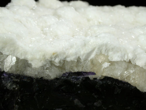 Strontianite on Calcite over Fluorite from Cave-in-Rock District, Hardin County, Illinois