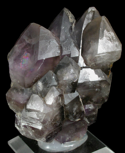 Quartz var. Amethyst-Smoky from near Milan, Coos County, New Hampshire