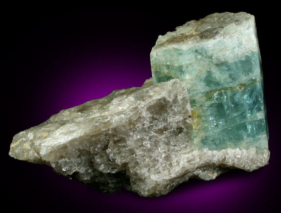 Beryl var. Aquamarine from Beryl Hill, Royalston, Worcester County, Massachusetts