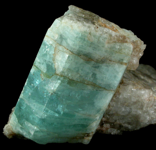 Beryl var. Aquamarine from Beryl Hill, Royalston, Worcester County, Massachusetts