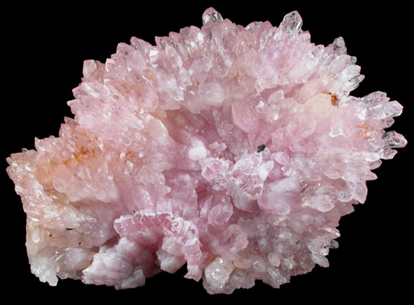 Quartz var. Rose Quartz Crystals from Sapucaia Mine, Galileia, Minas Gerais, Brazil