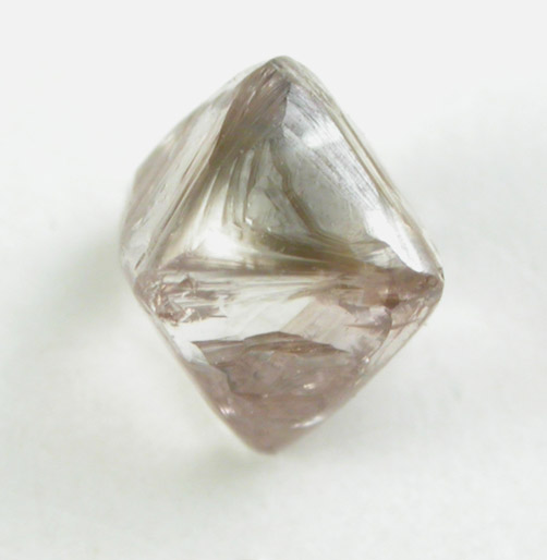 Diamond (0.49 carat brown octahedral crystal) from Northern Cape Province, South Africa