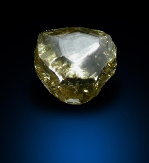 Diamond (0.48 carat green-brown complex crystal) from Northern Cape Province, South Africa