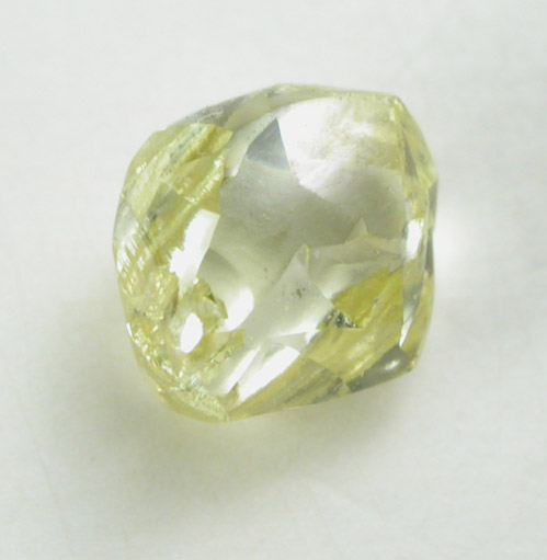 Diamond (0.51 carat fancy-yellow complex crystal) from Northern Cape Province, South Africa
