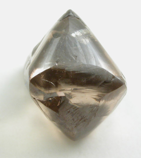 Diamond (3.66 carat brown octahedral crystal) from Diavik Mine, East Island, Lac de Gras, Northwest Territories, Canada