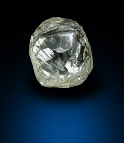 Diamond (0.43 gem-grade pale-yellow complex crystal) from Premier Mine, Gauteng Province, South Africa
