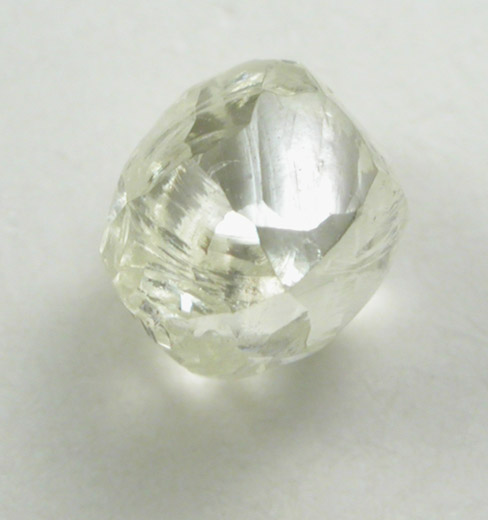 Diamond (0.47 gem-grade pale-yellow dodecahedral crystal) from Premier Mine, Gauteng Province, South Africa