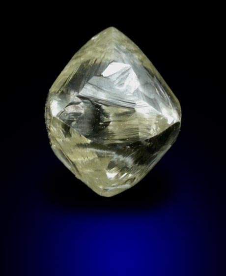 Diamond (1.28 carat gem-grade yellow octahedral crystal) from Ippy, northeast of Banghi (Bangui), Central African Republic