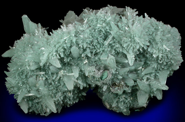 Calcite with Celadonite from Castelinho Mine, near Frederico Westphalen, Alto Uruguai, Rio Grande do Sul, Brazil