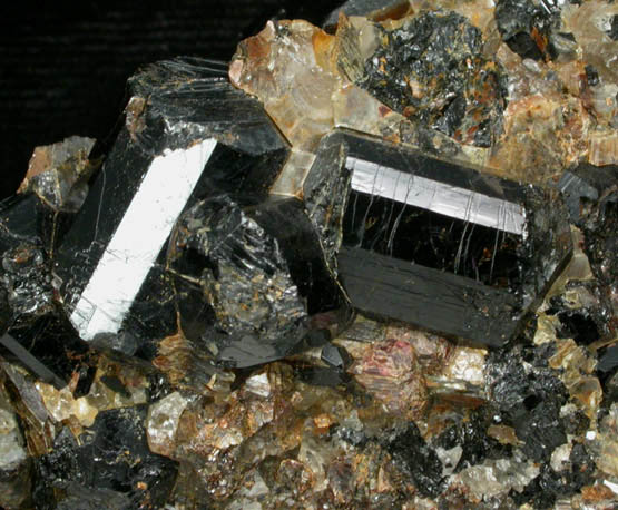 Schorl Tourmaline from Harvard Quarry, Noyes Mountain, Greenwood, Oxford County, Maine