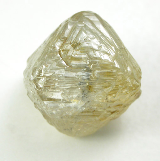 Diamond (4.45 carat green-gray octahedral crystal) from Northern Cape Province, South Africa