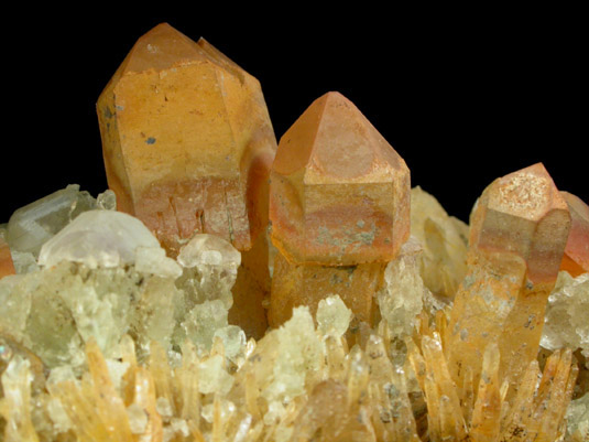 Quartz (scepter-growth) with Fluorite from William Wise Mine, Westmoreland, Cheshire County, New Hampshire