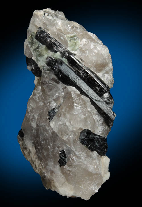 Schorl Tourmaline in Quartz from La Flamme Quarry, Minot, Androscoggin County, Maine