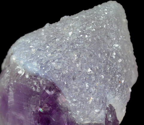 Quartz on Amethyst Quartz from (Erongo Region), Namibia