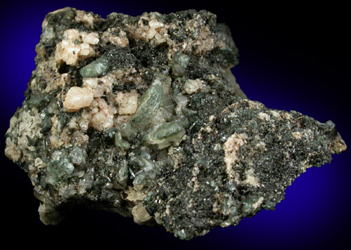 Edenite, Spinel, Calcite from Franklin Mining District, Sussex County, New Jersey