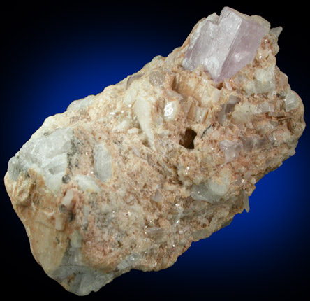 Spodumene var. Kunzite from BB No. 7 Quarry, Norway, Oxford County, Maine