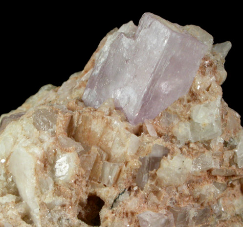 Spodumene var. Kunzite from BB No. 7 Quarry, Norway, Oxford County, Maine