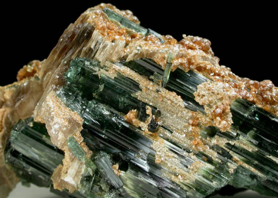 Elbaite Tourmaline with Lepidolite from Bennett Quarry, Buckfield, Oxford County, Maine