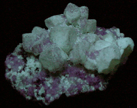 Calcite and Mesolite from Chimney Rock Quarry, Bound Brook, Somerset County, New Jersey