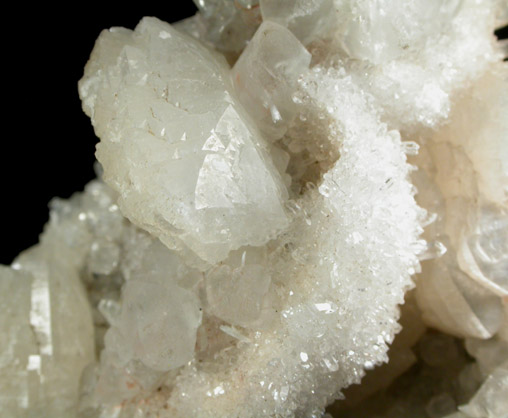 Heulandite-Ca, Quartz, Calcite from Upper New Street Quarry, Paterson, Passaic County, New Jersey