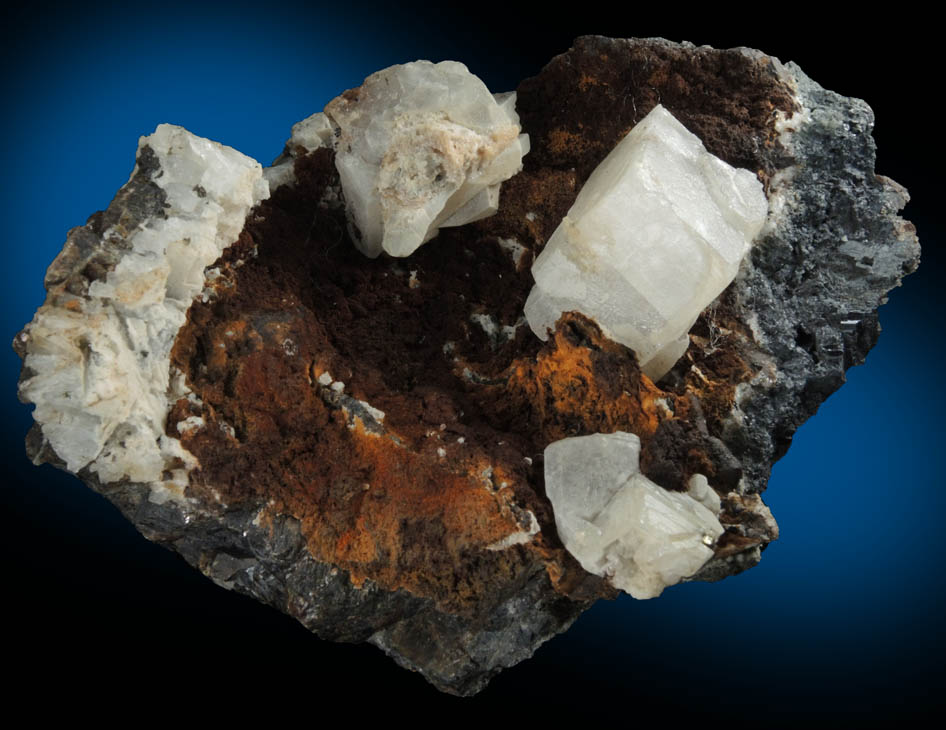 Anglesite on Sphalerite and Galena from Wheatley Mine, Phoenixville District, Chester County, Pennsylvania