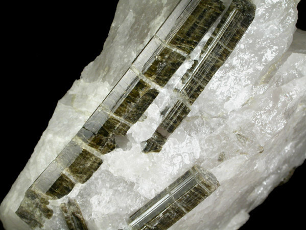 Clinozoisite in Quartz from Keystone Trap Rock Quarry, Cornog, Wallace Township, Chester County, Pennsylvania