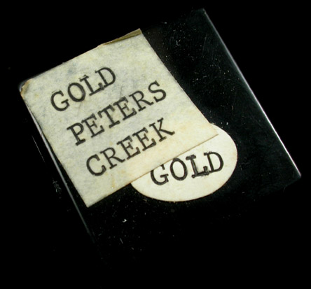 Gold from Peters Creek, Lancaster County, Pennsylvania