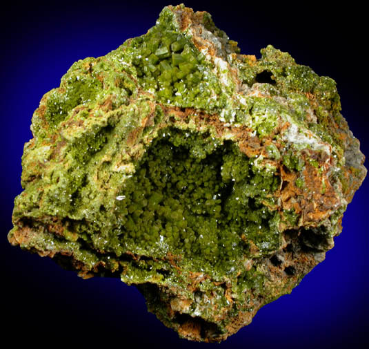 Pyromorphite from Perkiomen Mine, Montgomery County, Pennsylvania