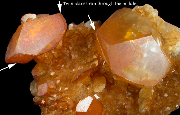 Calcite (twinned crystals) from Roosevelt Avenue Quarry (York Stone Quarry), York, York County, Pennsylvania