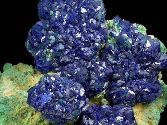 Azurite with Malachite from La Sal District, San Juan County, Utah