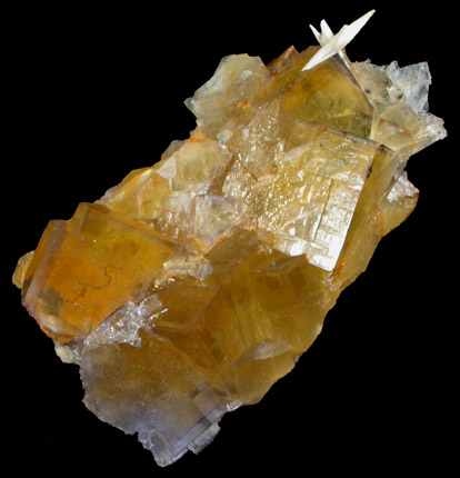 Fluorite with Calcite from Cave-in-Rock District, Hardin County, Illinois