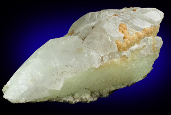 Calcite and Prehnite from Prospect Park Quarry, Prospect Park, Passaic County, New Jersey