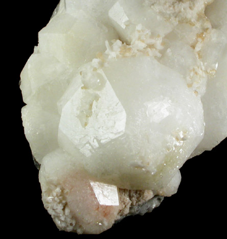 Analcime with Prehnite and Stilbite-Ca from Prospect Park Quarry, Prospect Park, Passaic County, New Jersey