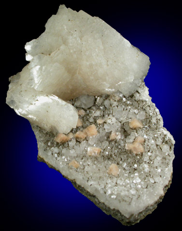 Heulandite-Ca and Chabazite-Ca on Quartz from Prospect Park Quarry, Prospect Park, Passaic County, New Jersey