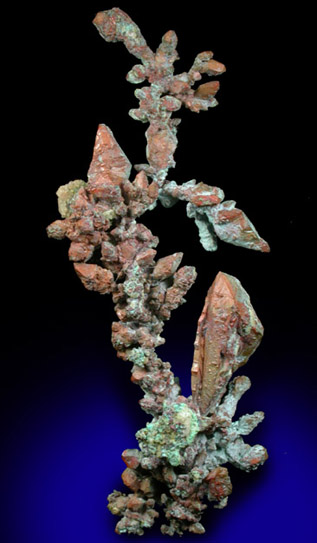 Copper (Spinel-law twinned crystals) from Ray Mine, Mineral Creek District, Pinal County, Arizona