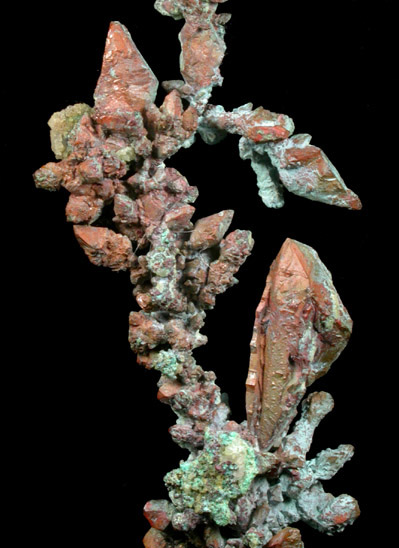 Copper (Spinel-law twinned crystals) from Ray Mine, Mineral Creek District, Pinal County, Arizona