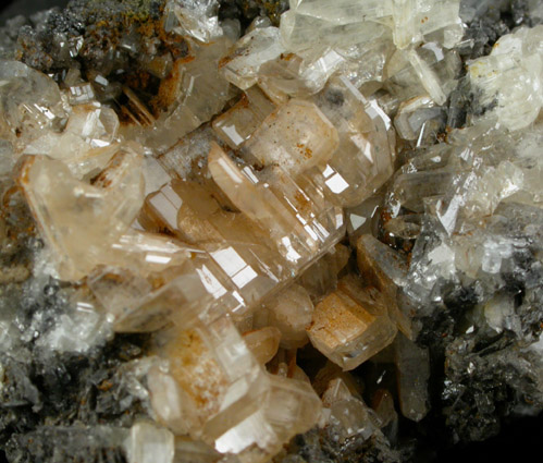 Cerussite on Galena from Tsumeb Mine, Otavi-Bergland District, Oshikoto, Namibia