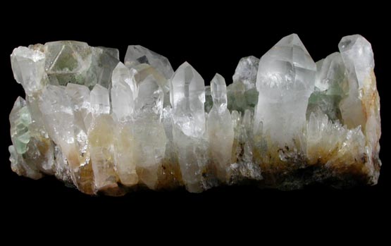 Fluorite on Quartz scepter-shaped crystals from William Wise Mine, Westmoreland, Cheshire County, New Hampshire