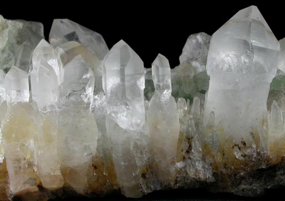 Fluorite on Quartz scepter-shaped crystals from William Wise Mine, Westmoreland, Cheshire County, New Hampshire